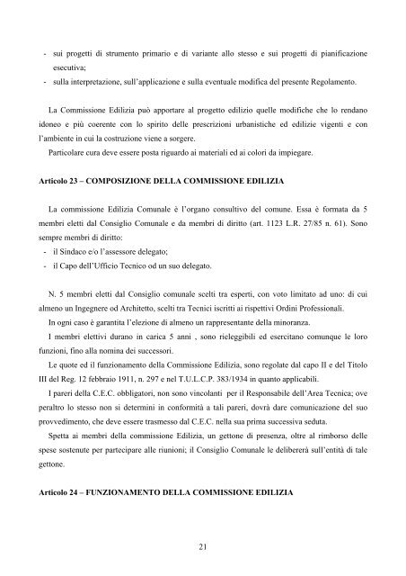 Regolamento edilizio - Comune di Sant'Anna d'Alfaedo