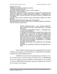 Júri. Quesito obrigatório. Excesso culposo. TJE/PA. Proc. nº 2006.3 ...