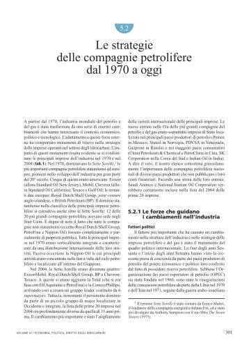 Le strategie delle compagnie petrolifere dal 1970 a oggi - Treccani