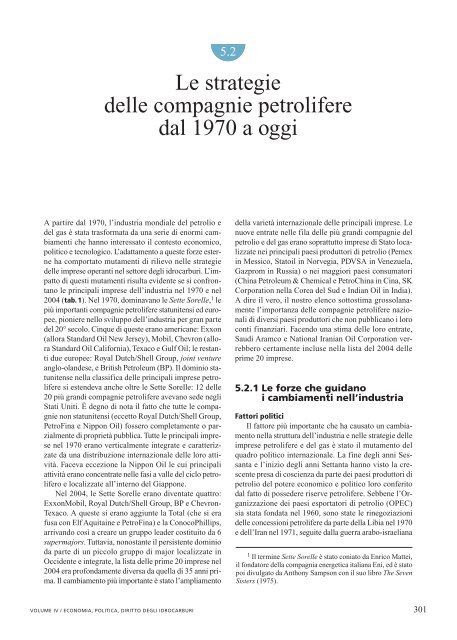 Le strategie delle compagnie petrolifere dal 1970 a oggi - Treccani