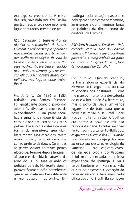 Revista Santa Cruz Ano 74 - 2010 - outubro/dezembro