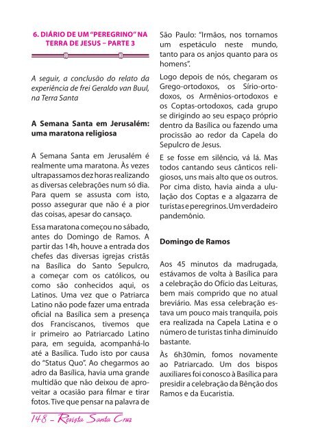 Revista Santa Cruz Ano 74 - 2010 - outubro/dezembro