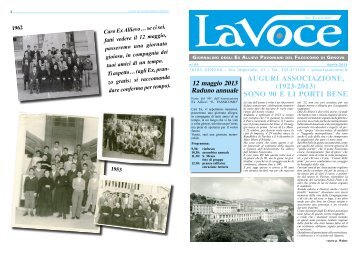 Auguri AssociAzione, (1923-2013) sono 90 e li porti bene - Pavoniani