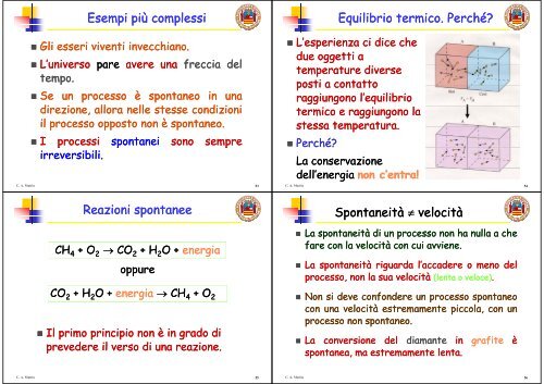 Energia libera - Università degli Studi di Salerno