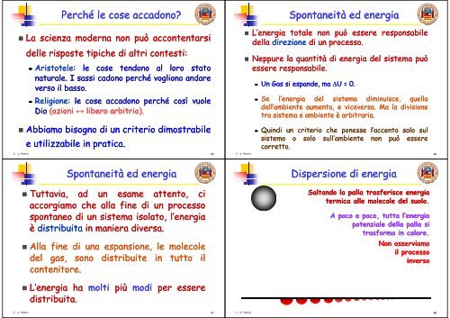 Energia libera - Università degli Studi di Salerno