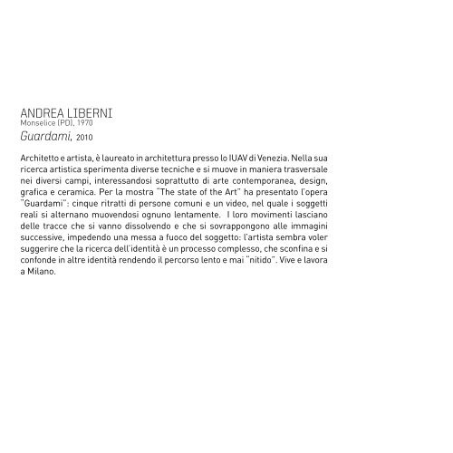 2010.12 catalogo_The State of the Art [ PDF ] - Andrea Pacanowski