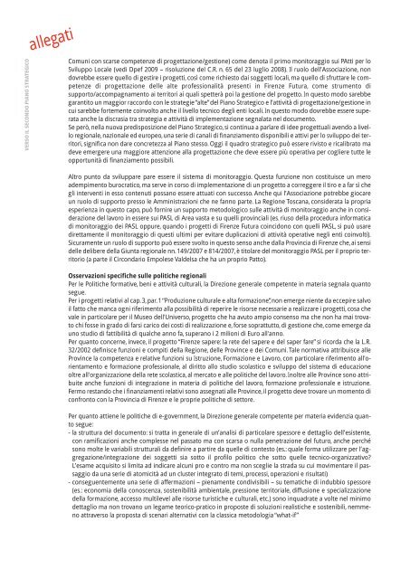 VERSO IL SECONDO PIANO STRATEGICO - Urbact