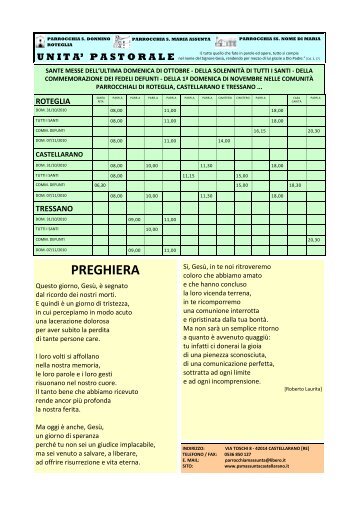 Comm. Fed. Def. - Unità Pastorale Madonna di Campiano