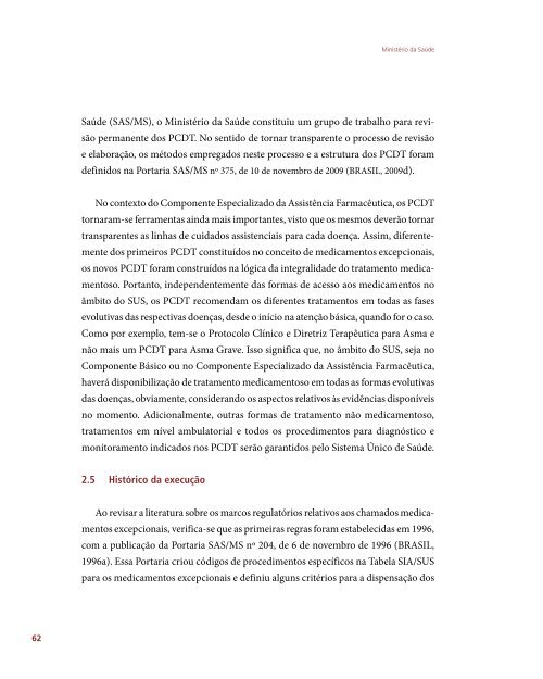 Da Excepcionalidade às Linhas de Cuidado: O Componente ...