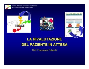 la rivalutazione del paziente in attesa - PSA Fondazione IRCCS ...