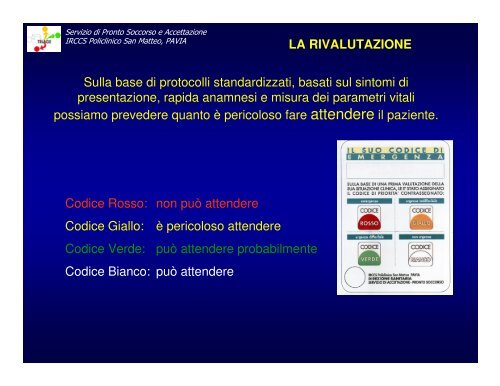 la rivalutazione del paziente in attesa - PSA Fondazione IRCCS ...