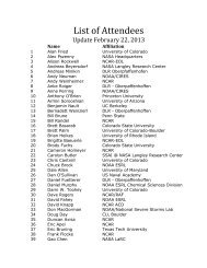List of Attendees Feb 22, 2013 - eol