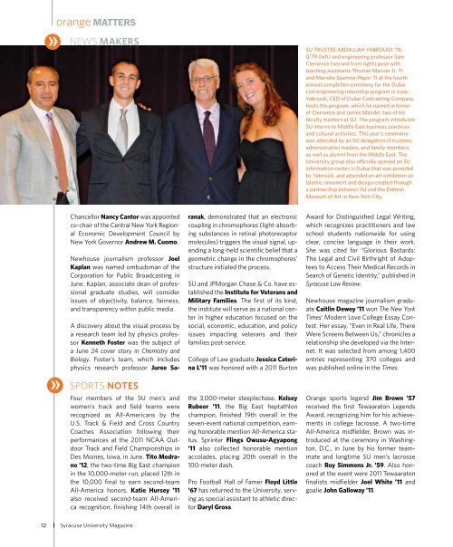 Summer 2011.pdf - Syracuse University Magazine