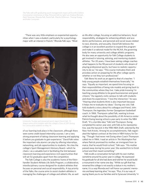 Summer 2011.pdf - Syracuse University Magazine