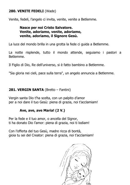 Libretto dei canti - Parrocchia S. Maria Assunta MURELLE