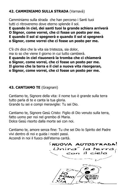 Libretto dei canti - Parrocchia S. Maria Assunta MURELLE