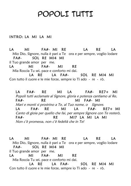 Pim Pam La7 Re Sol Re 1