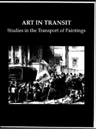 insuring works of art in transit - Institut canadien de conservation