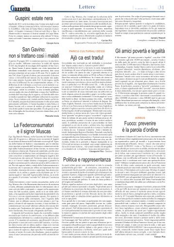 15 gazzetta blocco 31-40.pdf - La Gazzetta del Medio Campidano