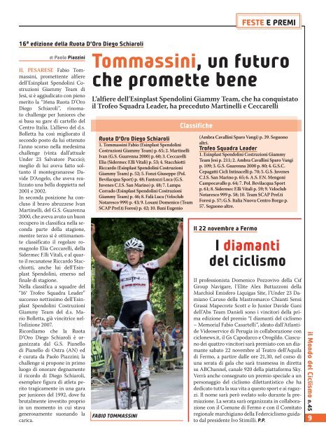 I diamanti del ciclismo - Federazione Ciclistica Italiana