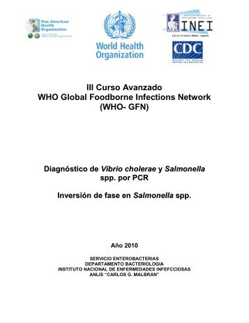 Diagnóstico de Vibrio cholerae y Salmonella - PAHO/WHO
