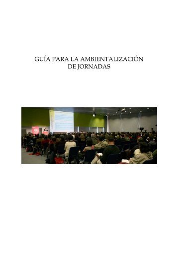 GUÍA PARA LA AMBIENTALIZACIÓN DE JORNADAS