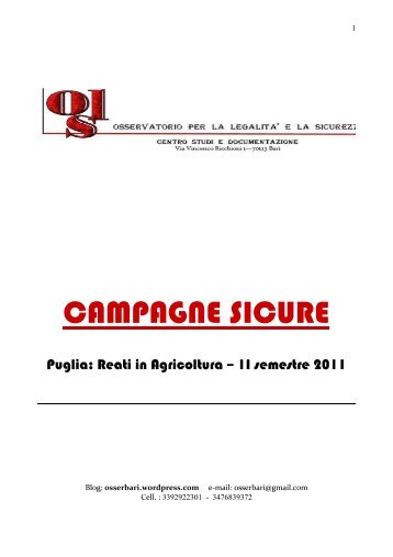 CAMPAGNE SICURE - Comune di Capurso