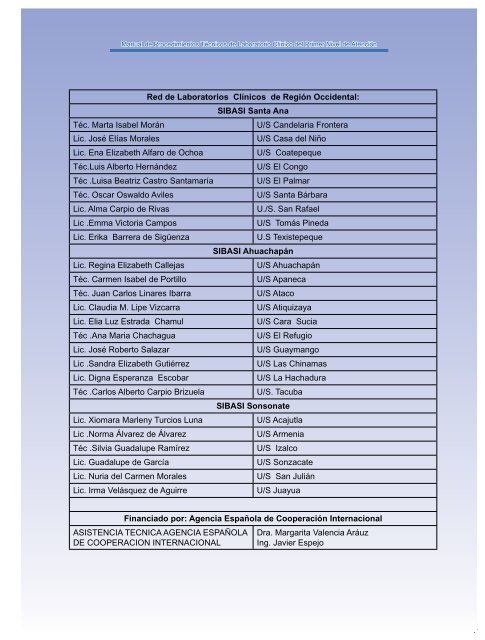 Manual de Procedimientos Técnicos de Laboratorio Clínico del