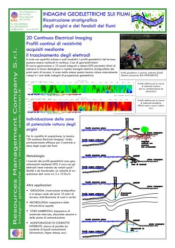 Indagini geoelettriche per la verifica degli argini dei fiumi