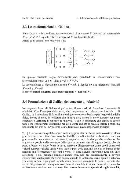 Dalla relatività ai buchi neri - Liceo cantonale di Locarno