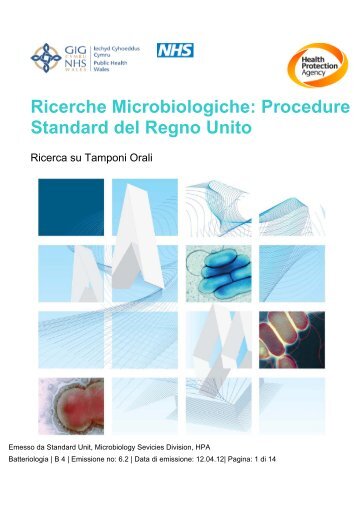 Ricerche Microbiologiche: Procedure Standard del ... - italbioforma