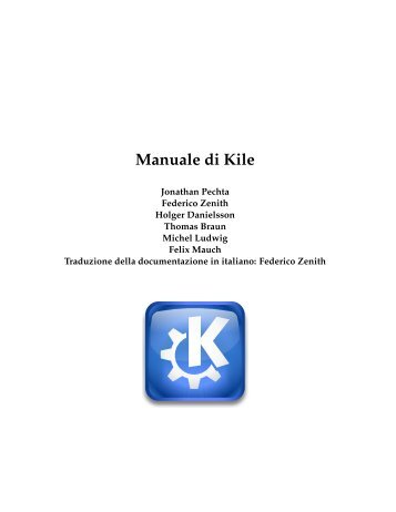 Manuale di Kile - KDE Documentation