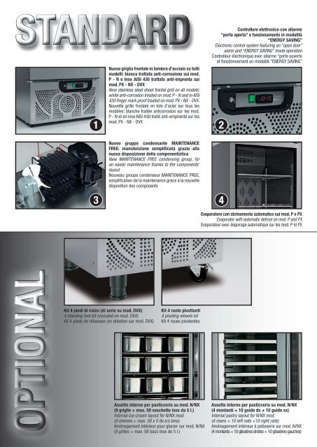 Armadi refrigeranti/congelatori professionali ... - MONDIAL ELITE
