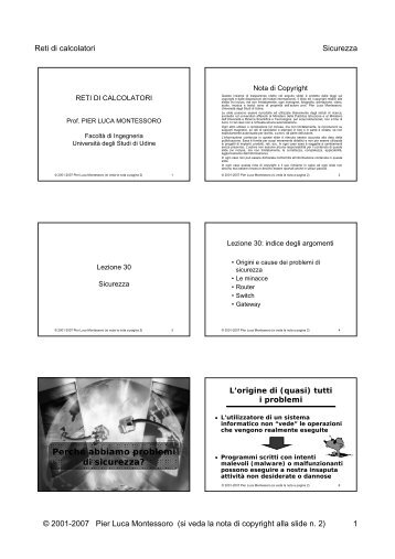 Sicurezza.pdf - diegm - Università degli studi di Udine