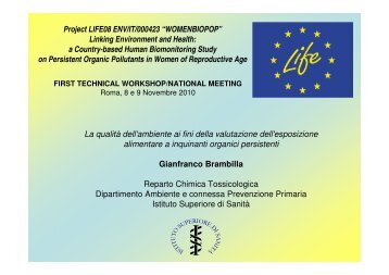 Power POint Dott. Brambilla - Istituto Superiore di Sanità