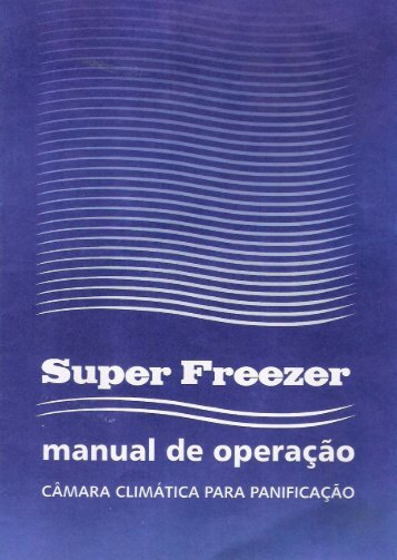 Manual da Câmara Climática Eletronic - Super Freezer Refrigeração