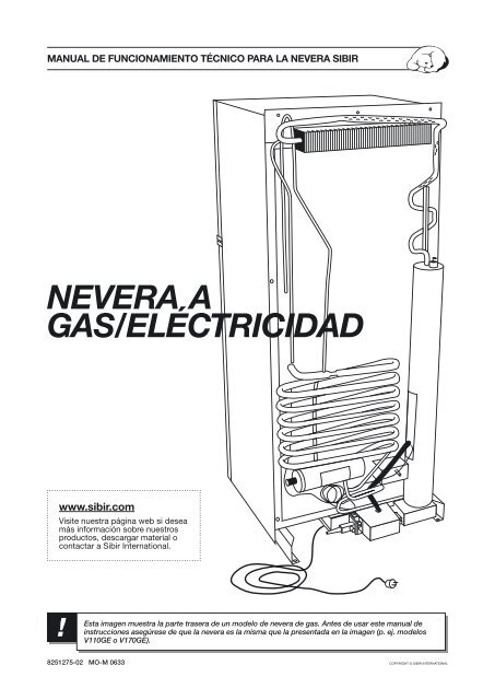 Refrigerador Gas Instrucciones - International