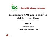 Lo standard XML per la codifica dei dati d'archivio - accesso - xDams