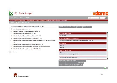 Lo standard XML per la codifica dei dati d'archivio - accesso - xDams