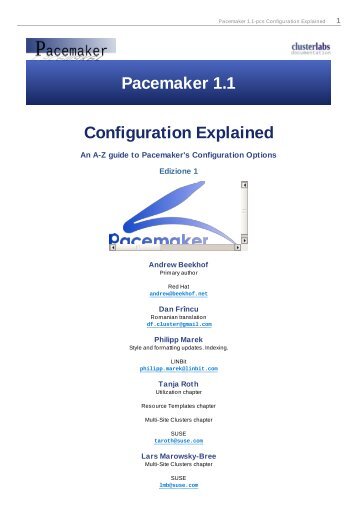 Pacemaker 1.1-pcs Configuration Explained