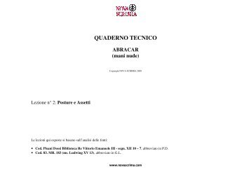 lezione 2 - POSTURE ASSETTI.pdf - Nova Scrimia