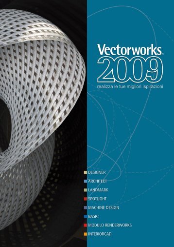 scarica la brochure vectorworks 2009 - Edilportale