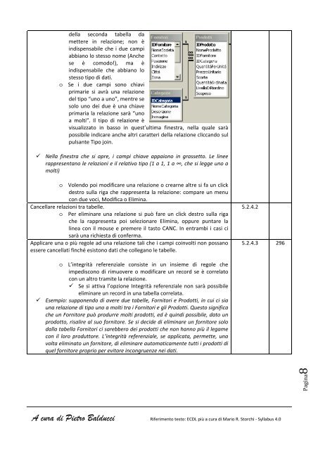 Schema Modulo 5 – ECDL - Access - Sangiuseppecab.It