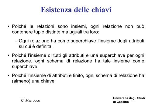 Introduzione ai database e al modello relazionale - Università degli ...