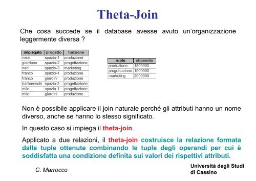 Introduzione ai database e al modello relazionale - Università degli ...