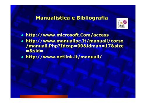 Corso Database e Access - Paolo PAVAN