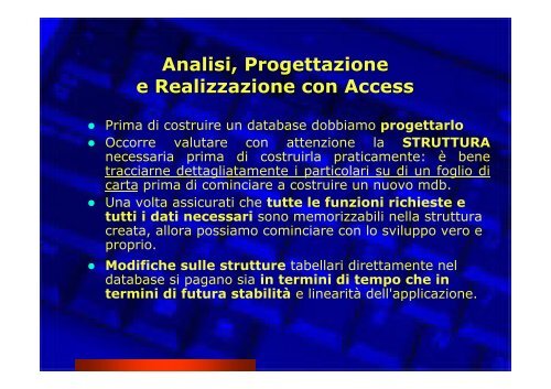 Corso Database e Access - Paolo PAVAN