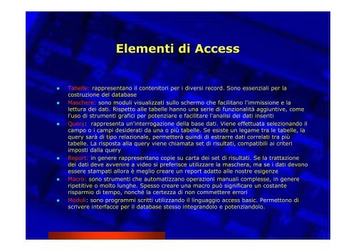 Corso Database e Access - Paolo PAVAN