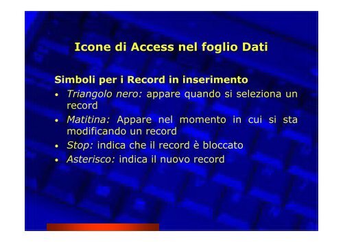 Corso Database e Access - Paolo PAVAN