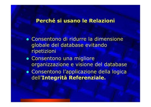 Corso Database e Access - Paolo PAVAN